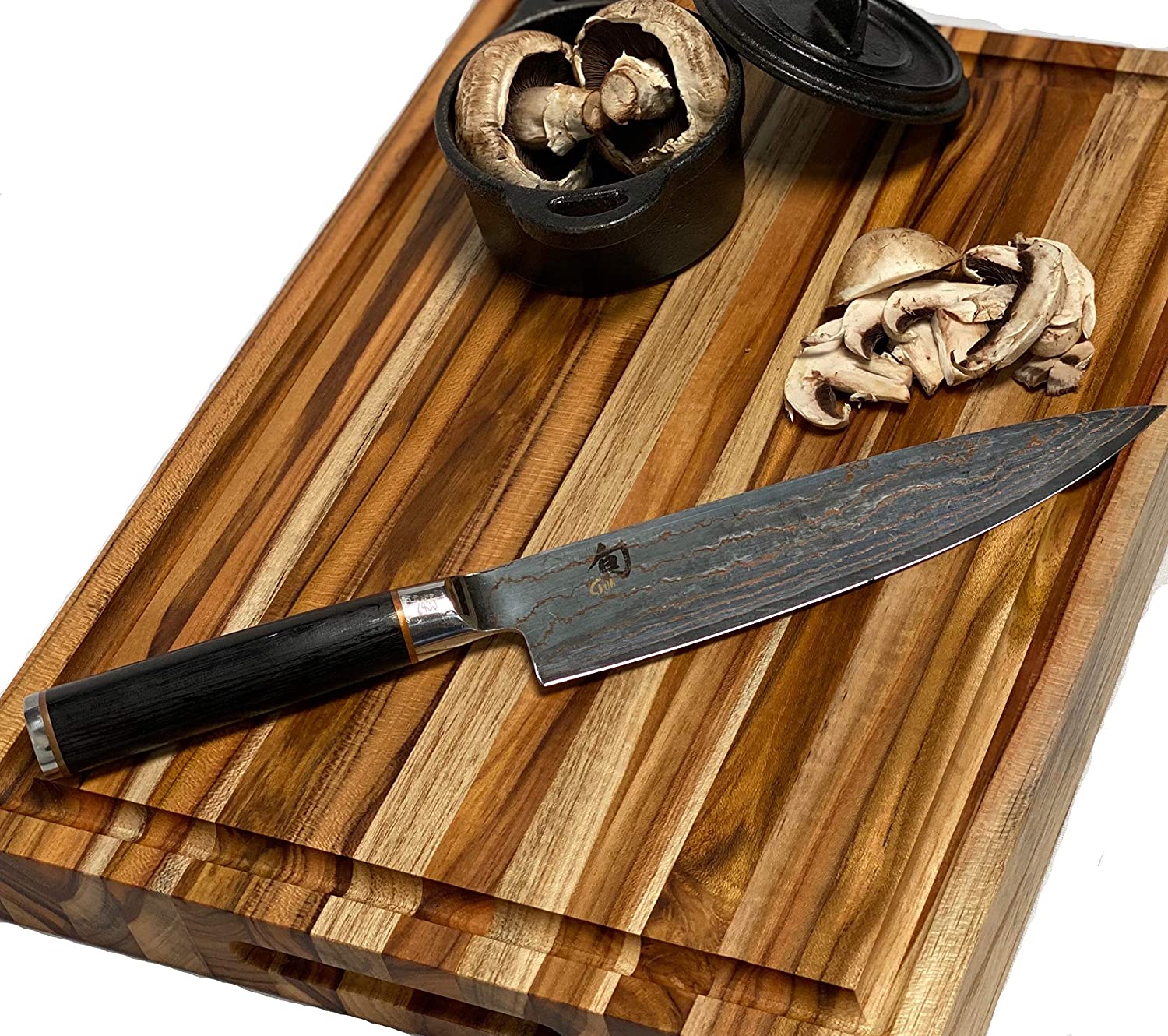 TABLA DE MADERA TECA PARA PICAR, CORTAR Y SERVIR 30X40X4cm MexIdea