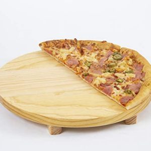 Tabla para Pizza 40cm, elaborada en madera de pino 1a, tratada con cera grado alimenticio.
