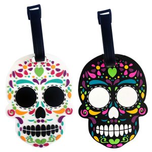 Dúo de identificadores de maletas modelo Calaveras