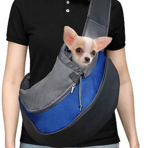 Mochila Cangurera Transportadora de Perros ó Gatos (azul)
