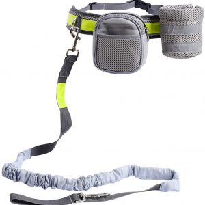 MASCRETTA Correa Manos Libres para Pasear Perros. Incluye Cangurera/Estuche y Porta Bote. Excelente para Entrenamiento, Correr y Trotar con tu Mascota.